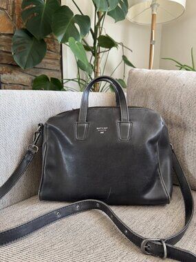 Matt & Nat Mitsuko Vegan Bowling Bag in Black (Vintage Collection)